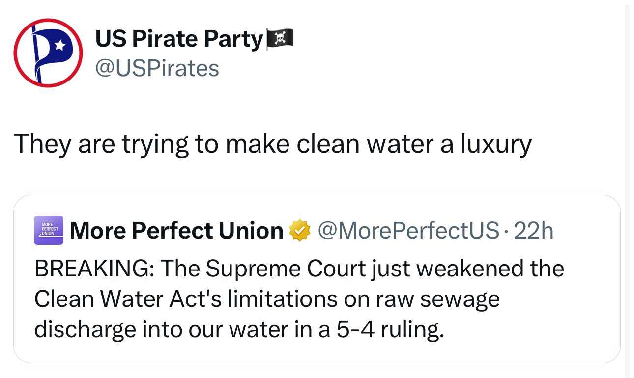 Water tweet